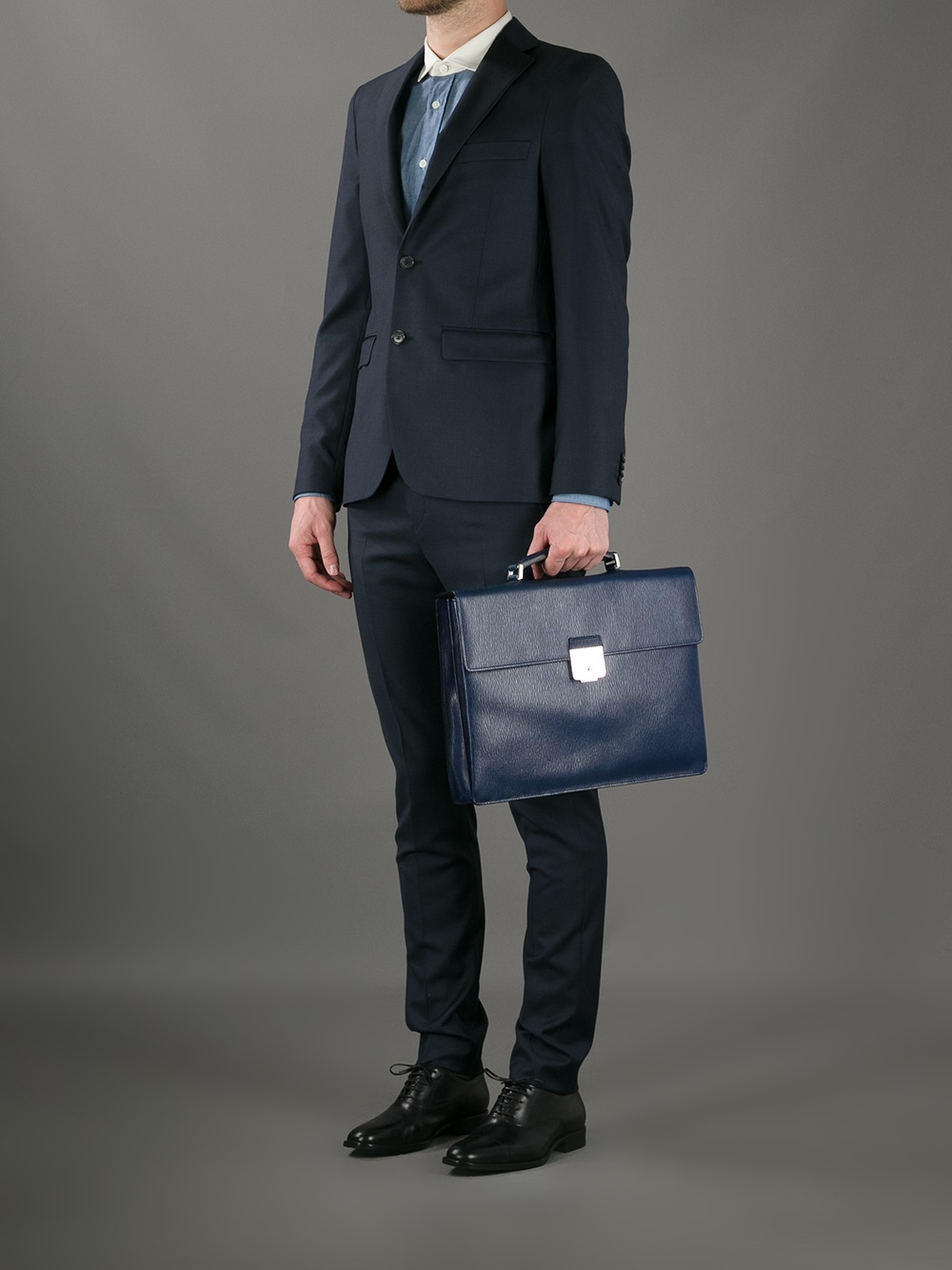 Ferragamo Revival Briefcase in Blue for Men - Lyst