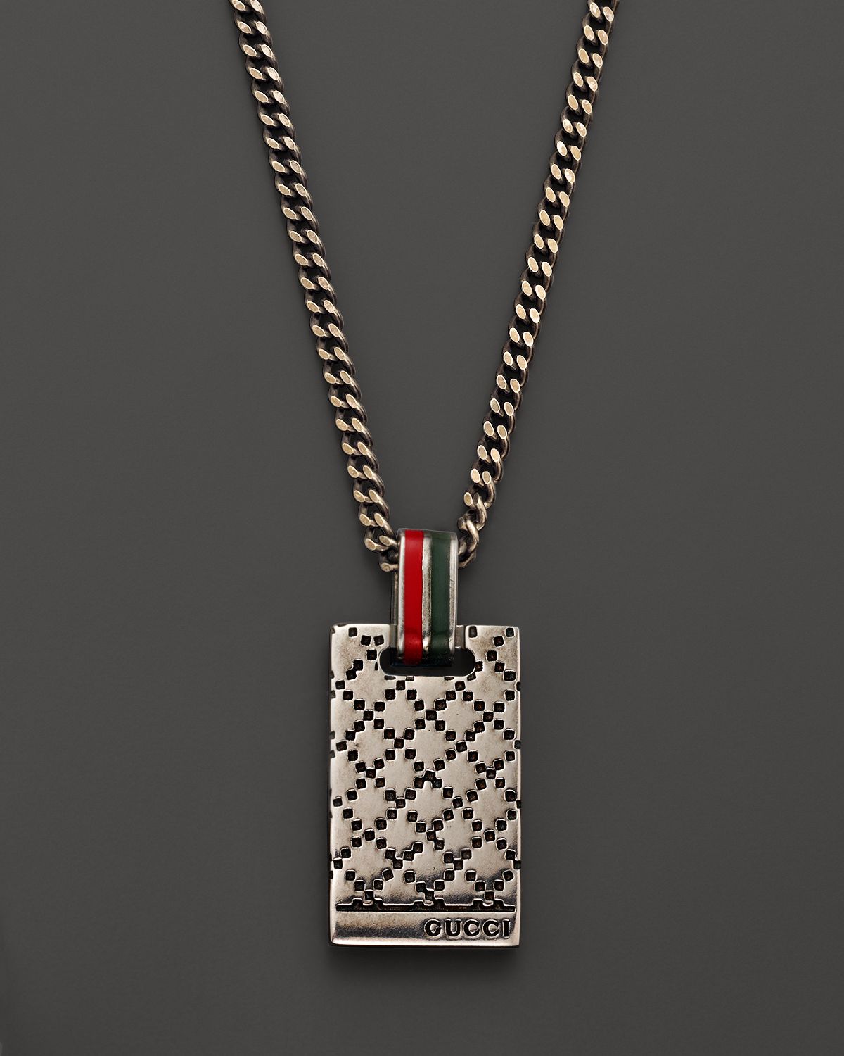 Gucci Diamante Sterling Silver Pendant Necklace 195 in Metallic for Men