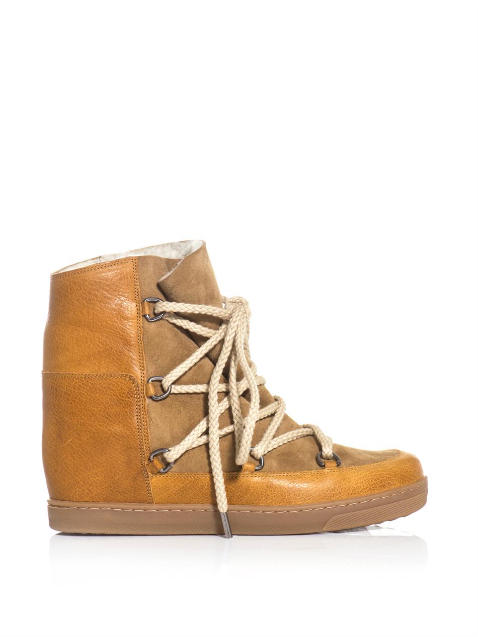 isabel marant boots brown