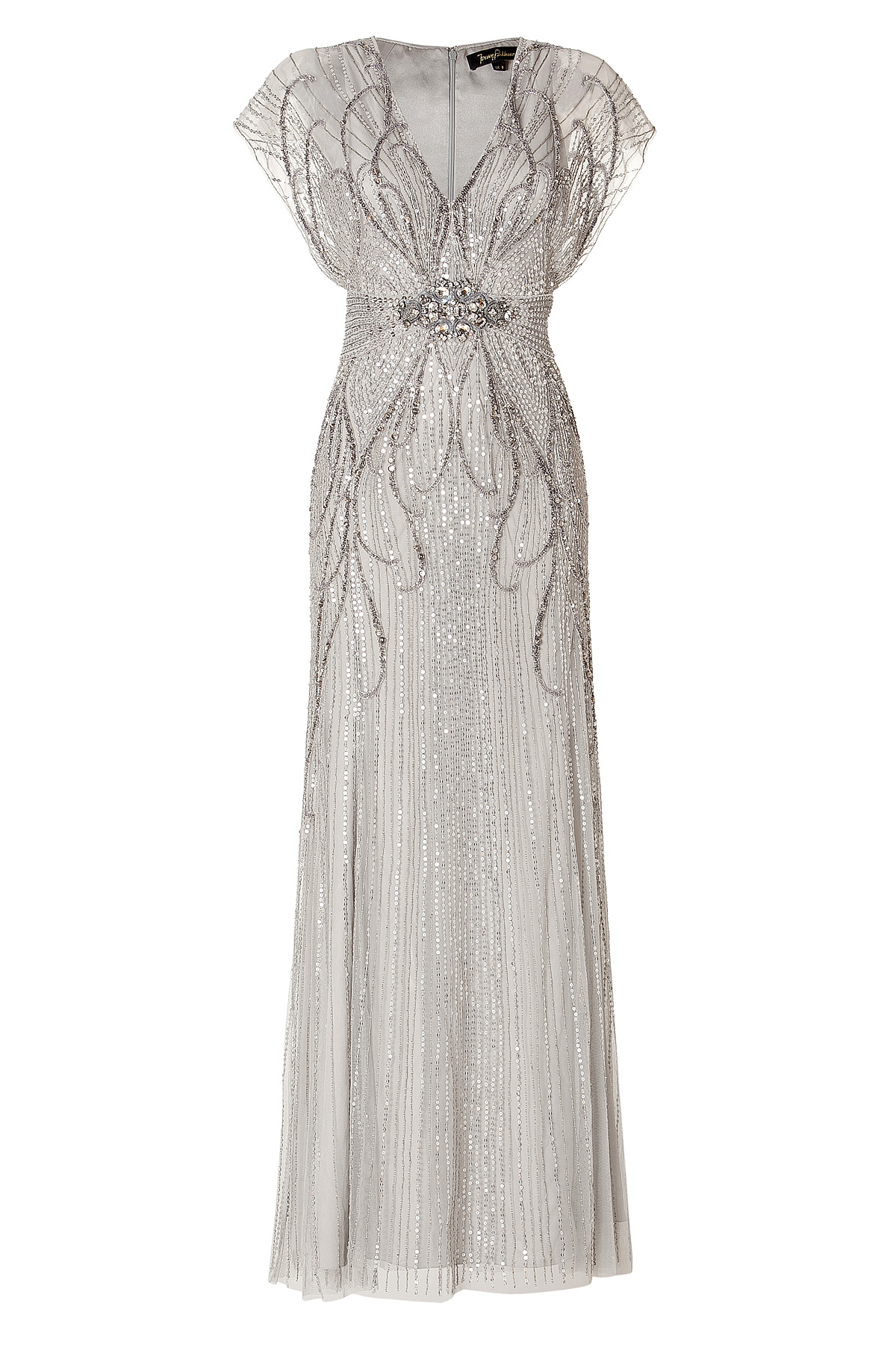 sequin embellished gown