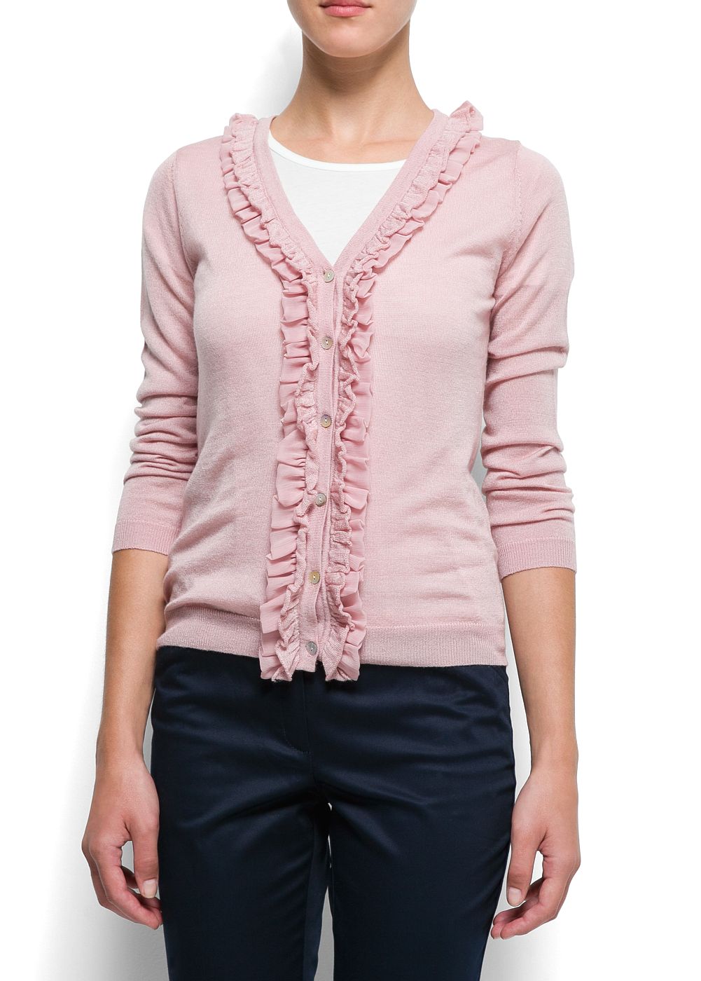 mango pink cardigan
