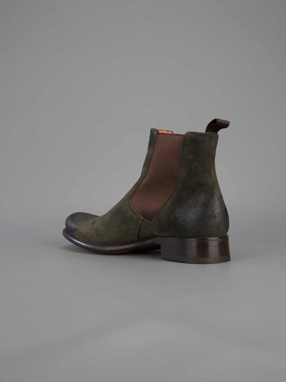 Santoni Chelsea Boot in Green for Men Lyst