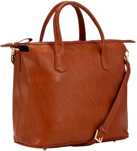 John Lewis New Grainy Soft Tote Handbag in Brown (Tan) | Lyst