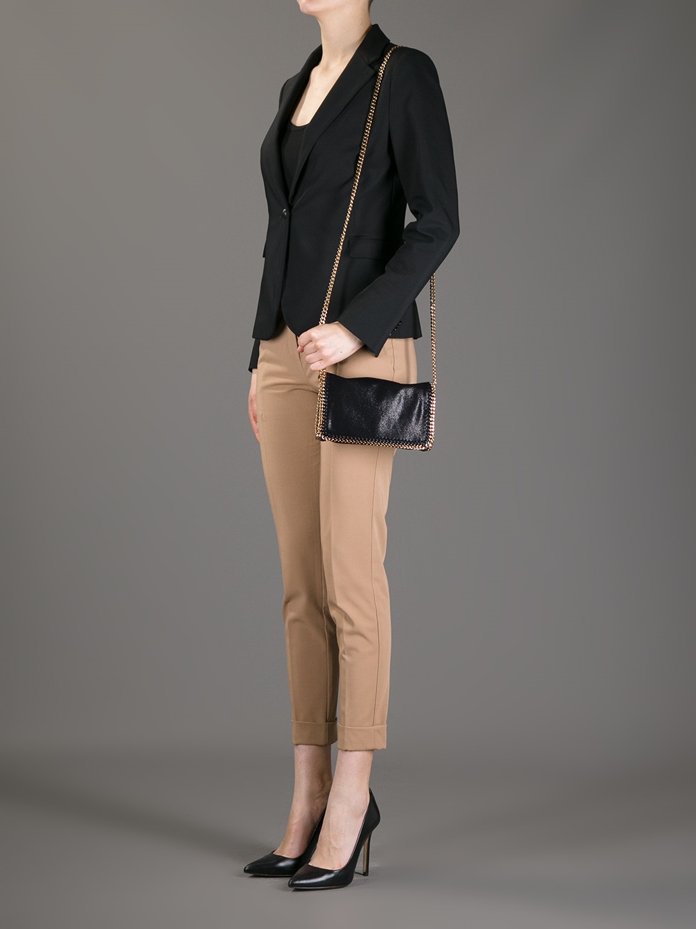black falabella cross body bag