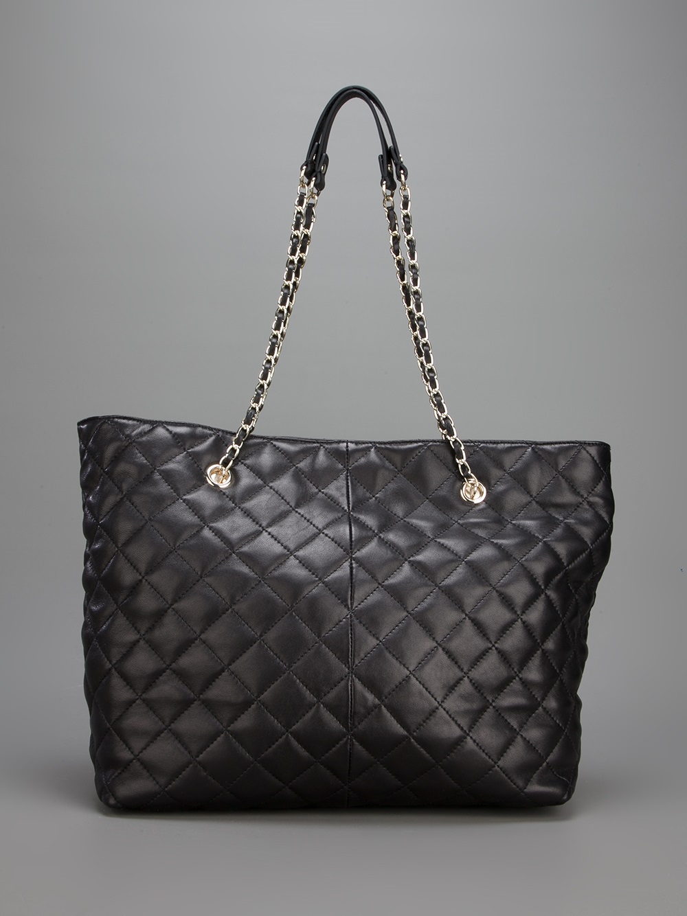 Black Quilted Leather Bags | IUCN Water