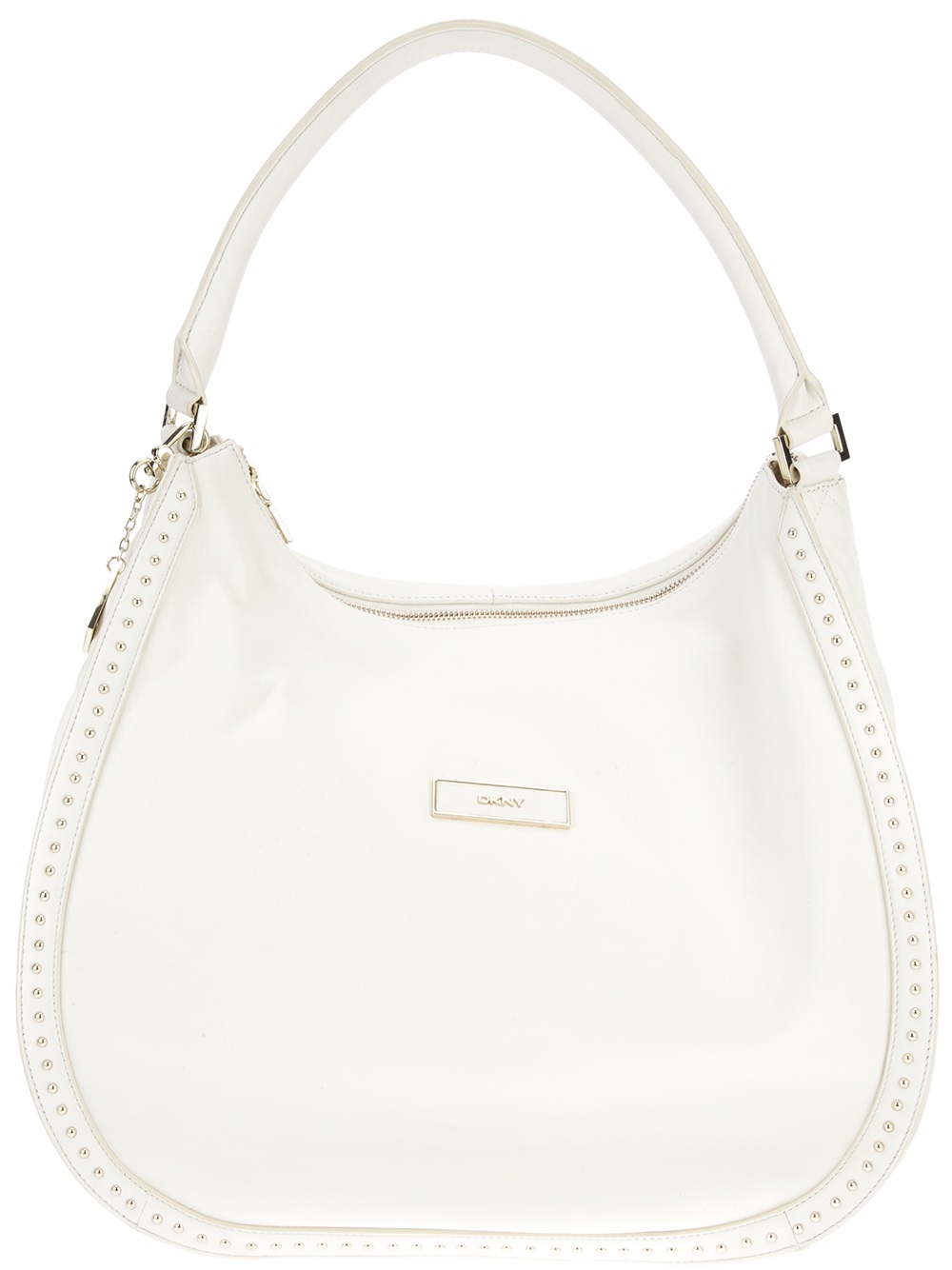 DKNY Leather Hobo Bag in Ivory (White) Lyst