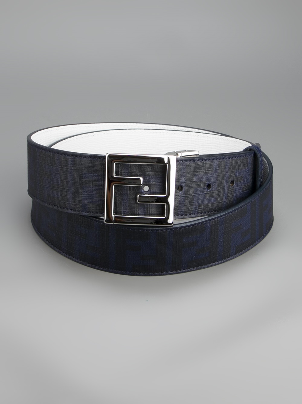 silver fendi belt