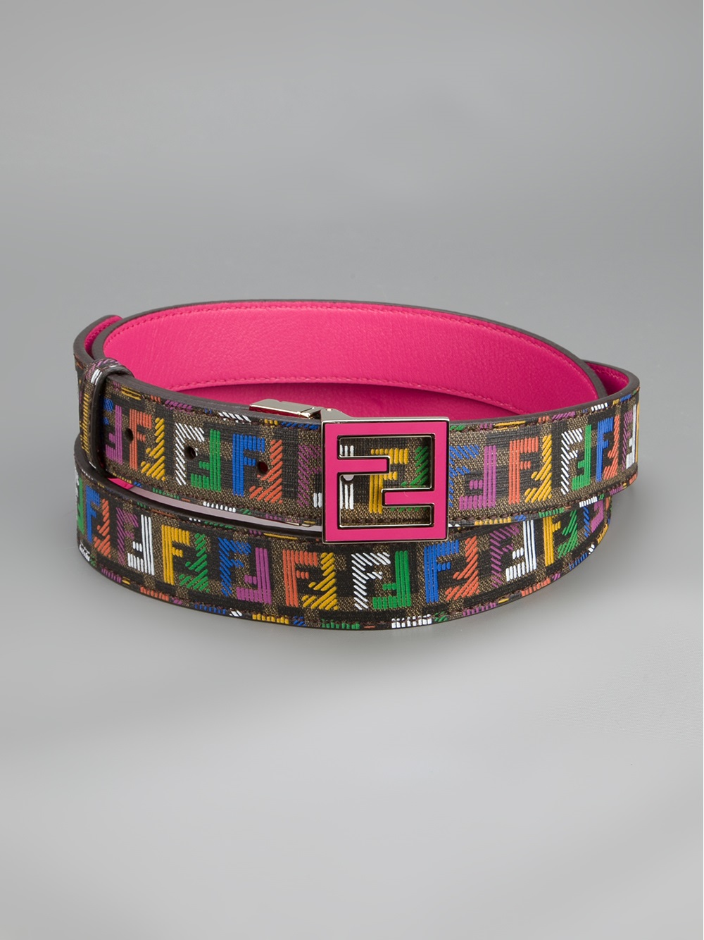 Fendi Reversible Belt in Pink - Lyst