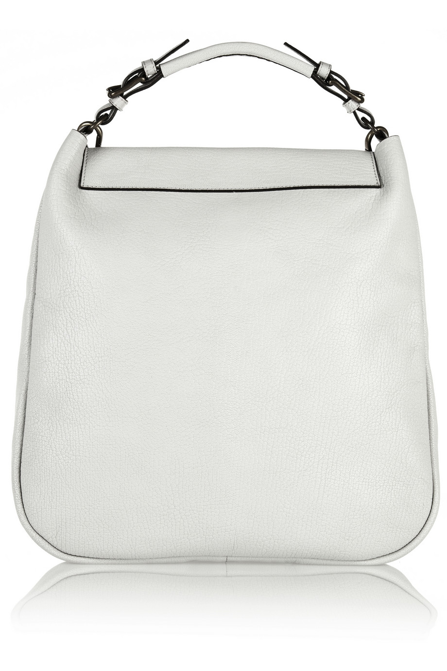 Marni Texturedleather Shoulder Bag in White - Lyst