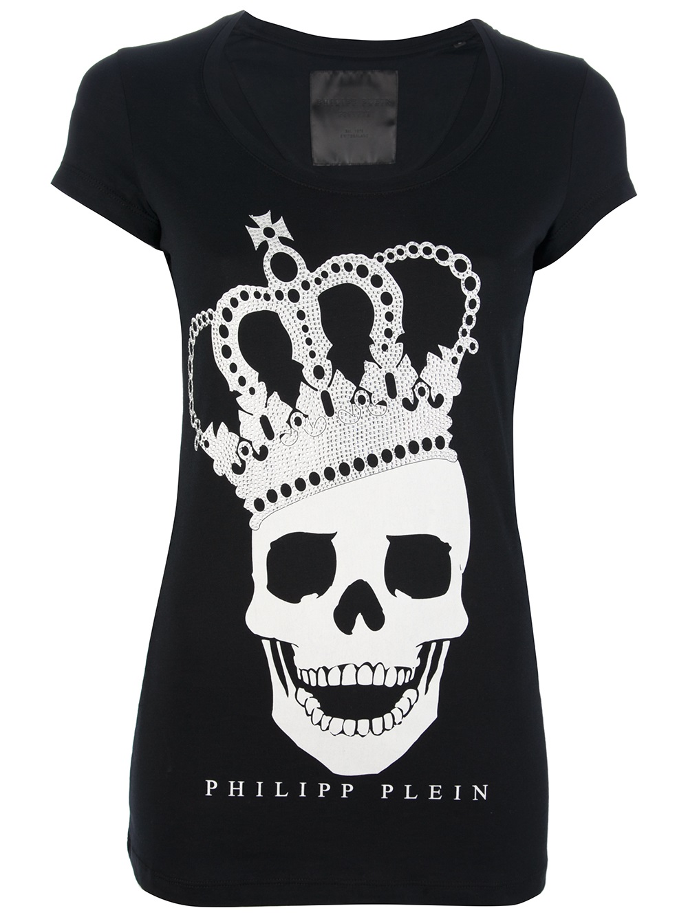 Philipp plein Skull Print Tshirt in Black | Lyst