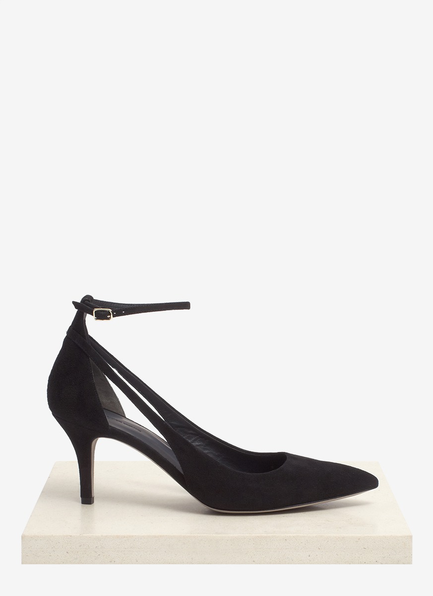 Alexander Wang Theres Cutout Suede Pumps in Black - Lyst