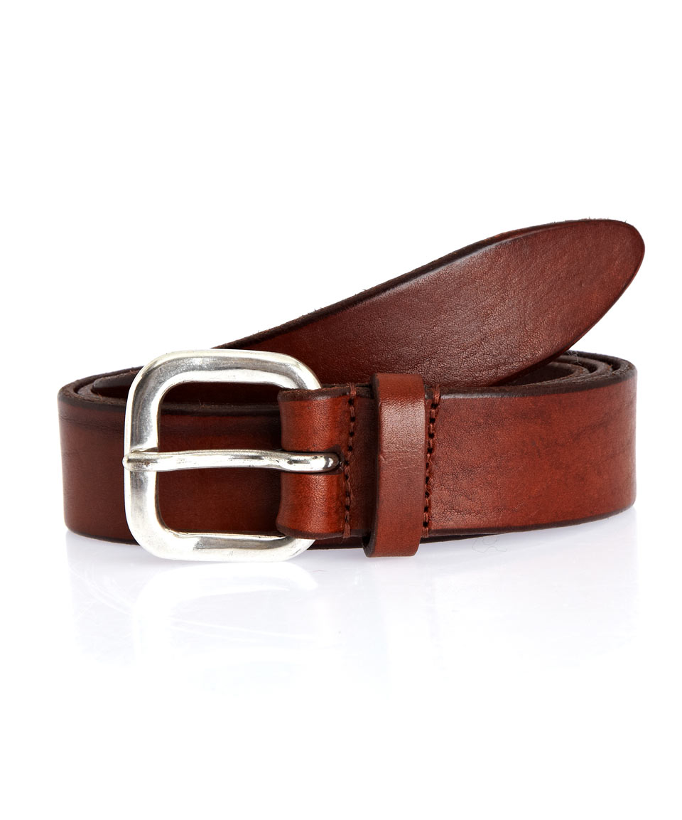 Andersons Tan Burnished Leather Belt in Brown for Men - Lyst