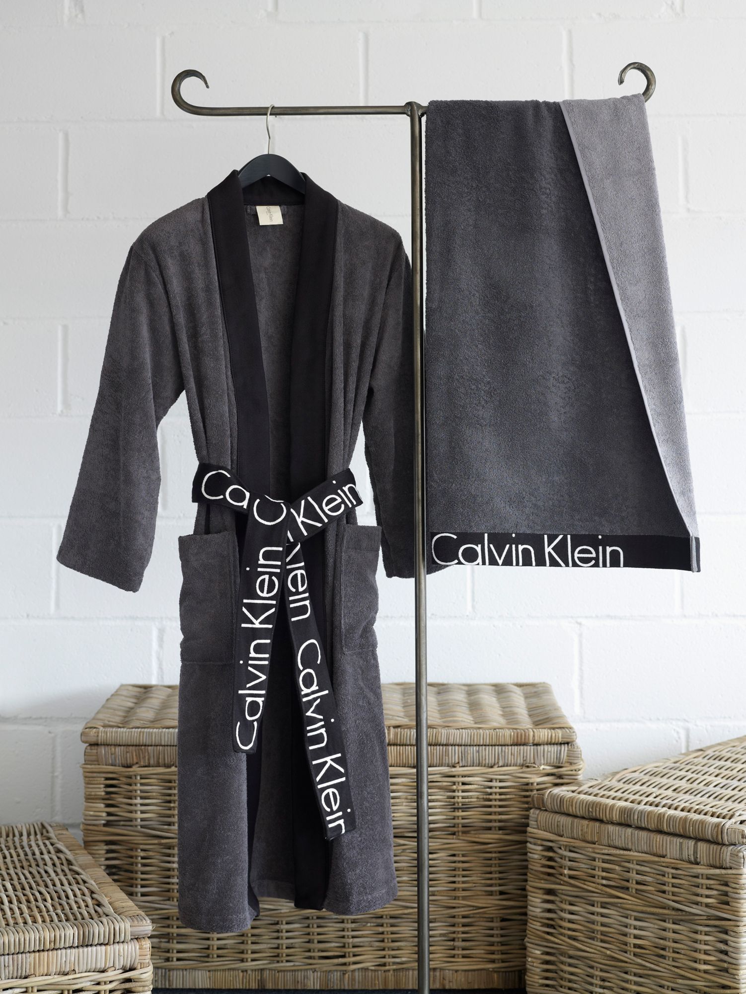 calvin klein dressing gown mens