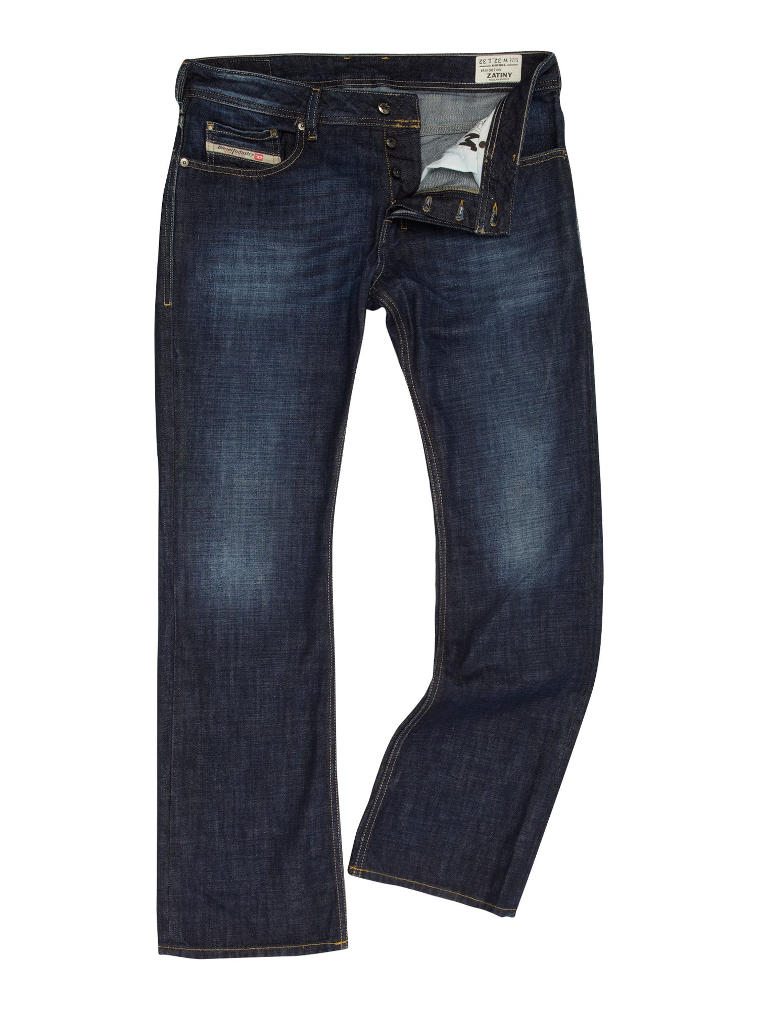 Diesel Zatiny 74w Dark Wash Bootcut Jeans In Blue For Men Denim Lyst