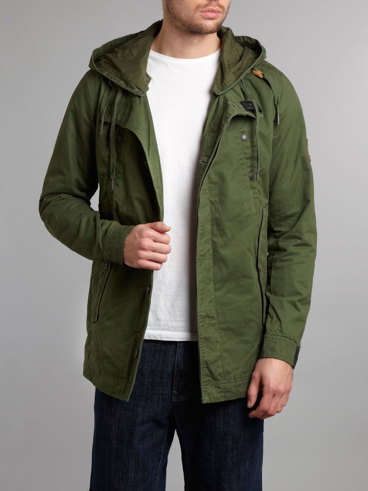 Diesel Parka Jacket in Green for Men | Lyst