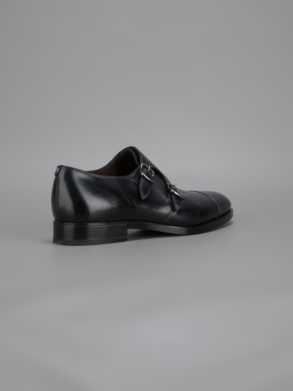 Fratelli Rossetti Double Monk Strap Shoe in Black for Men - Lyst