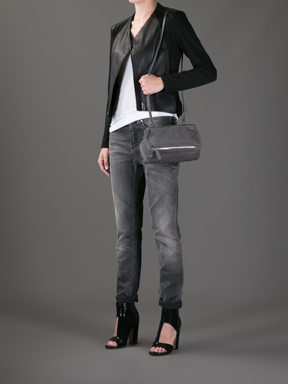 Givenchy Pandora Mini Bag in Grey (Gray) - Lyst
