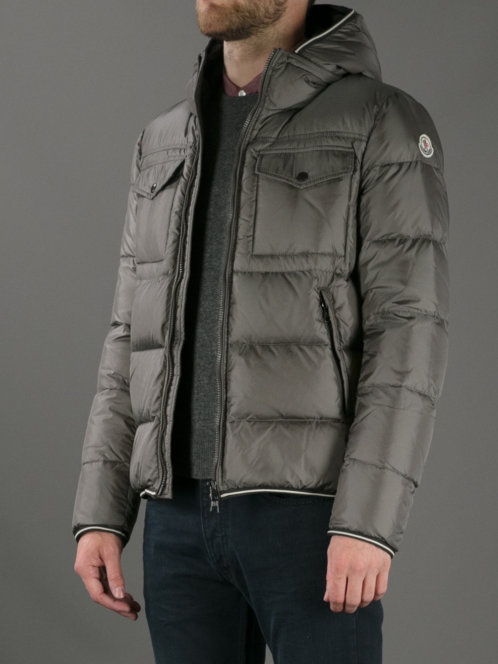 Moncler Thomas Padded Jacket in Grey 