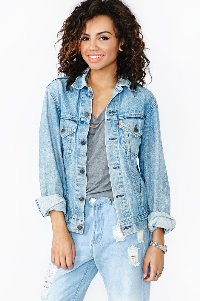 Lyst - Nasty Gal Levis Denim Jacket Summer Sky in Blue