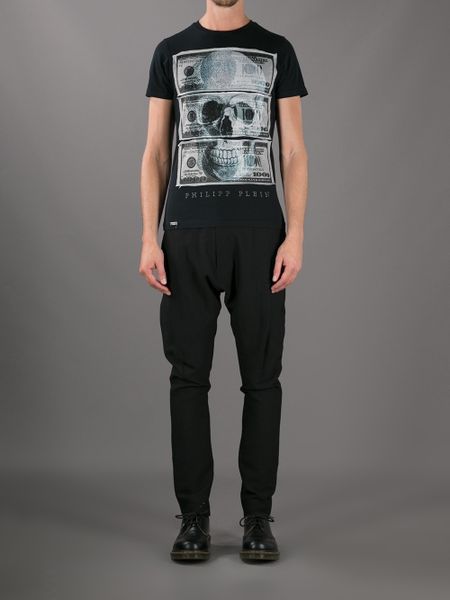 Philipp Plein Full Of Cash Tshirt in Black for Men | Lyst