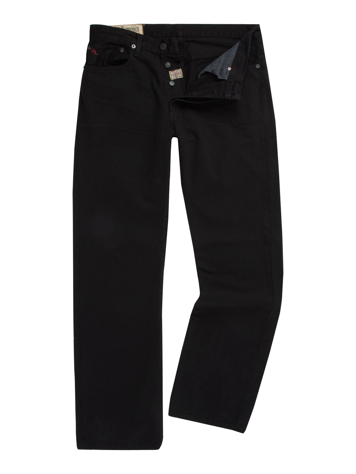 Polo Ralph Lauren Hudson Straight Leg Jeans in Black for Men | Lyst