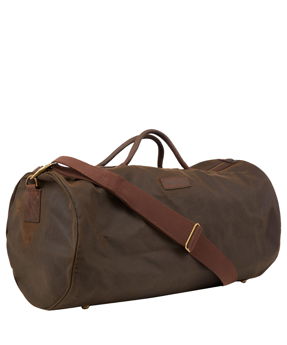 Lyst - Barbour Olive Wax Cotton Holdall Bag in Green for Men