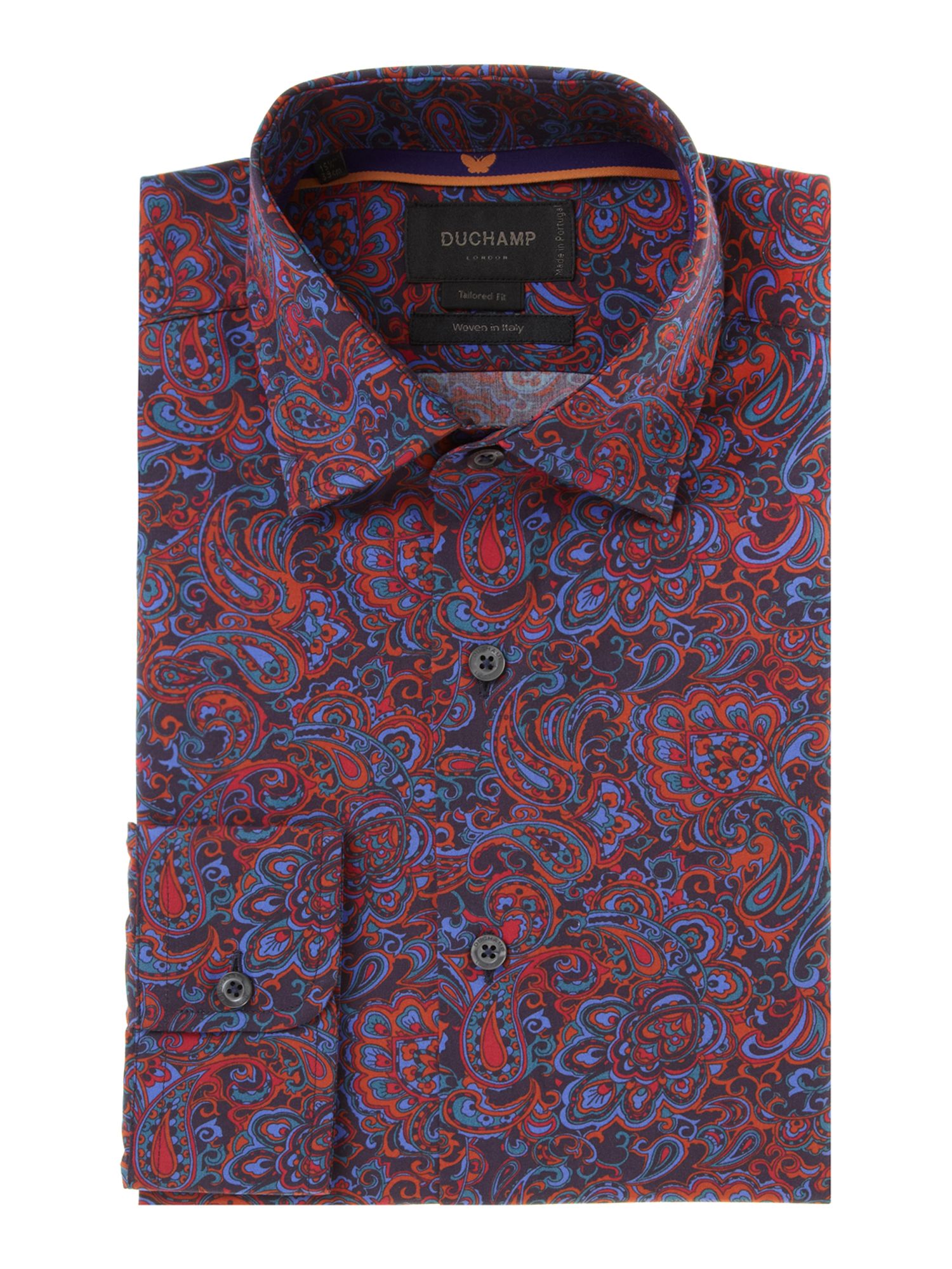 Duchamp Redressa Paisley Print Shirt in Multicolor for Men (Blue)