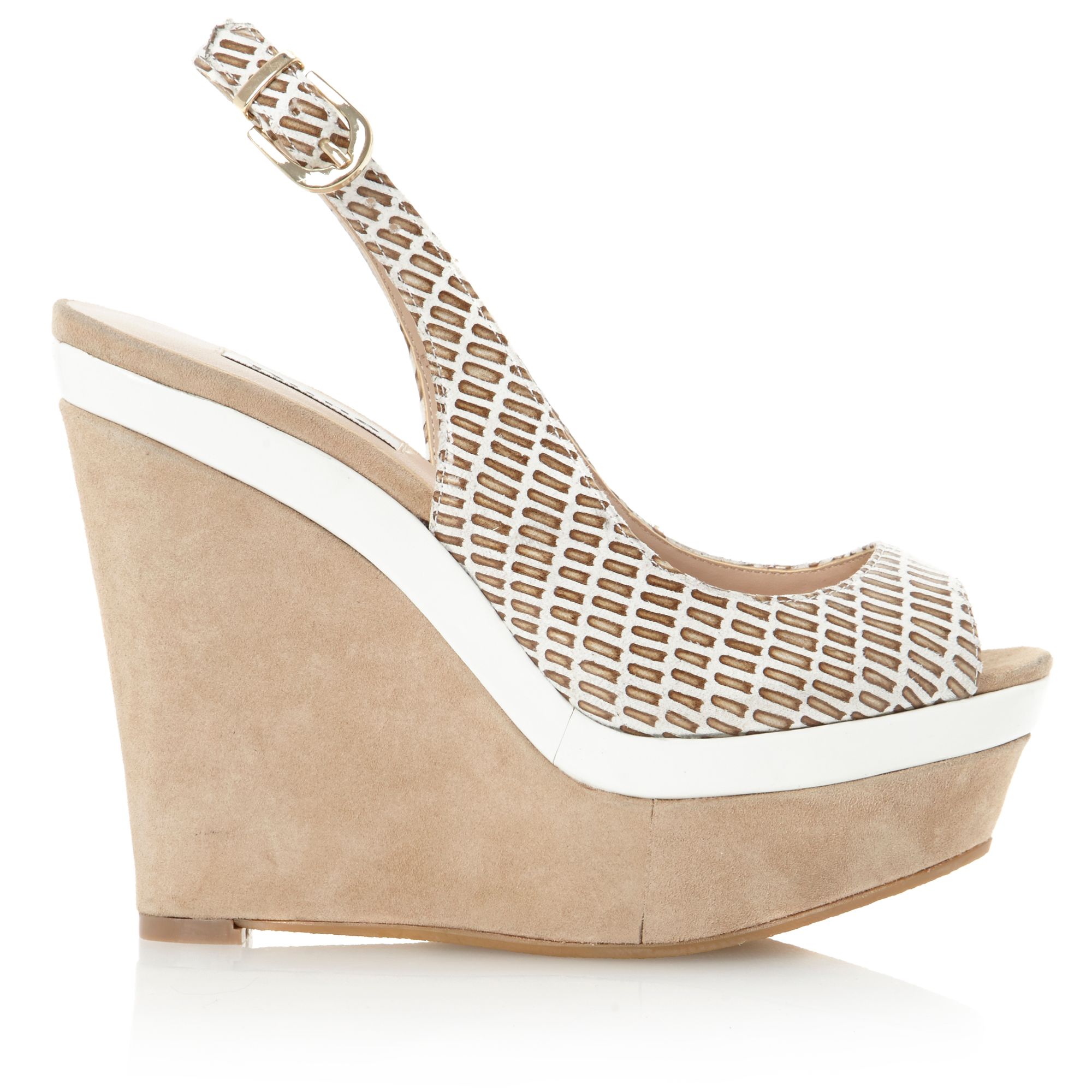 dune tan wedges
