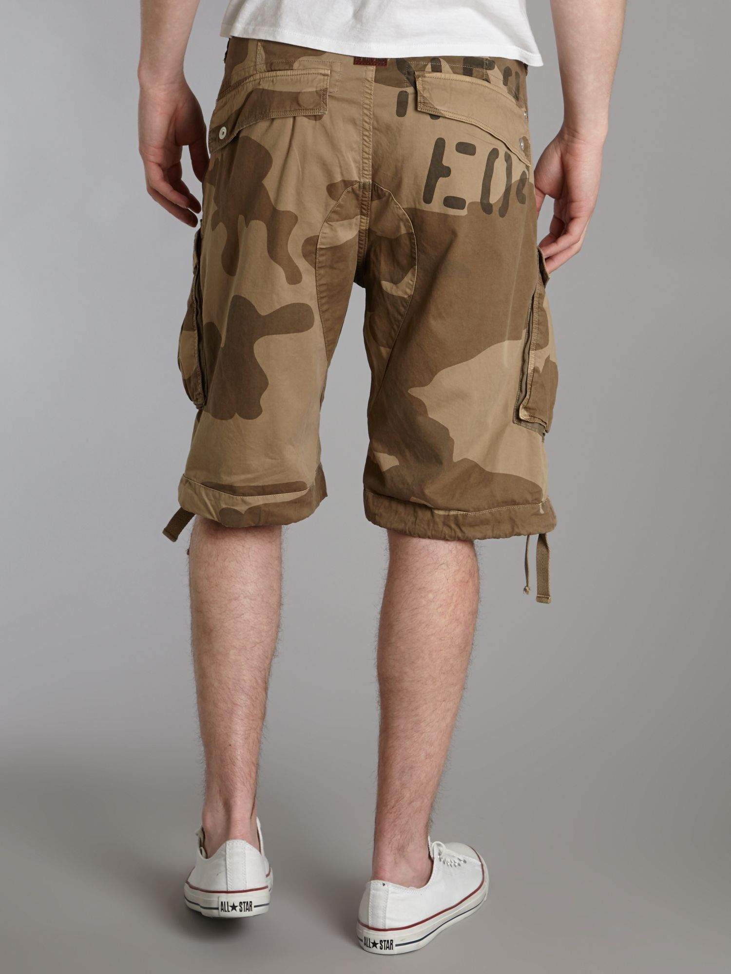G-star raw Rovic Loose Fit Camo King Shorts in Brown for Men | Lyst
