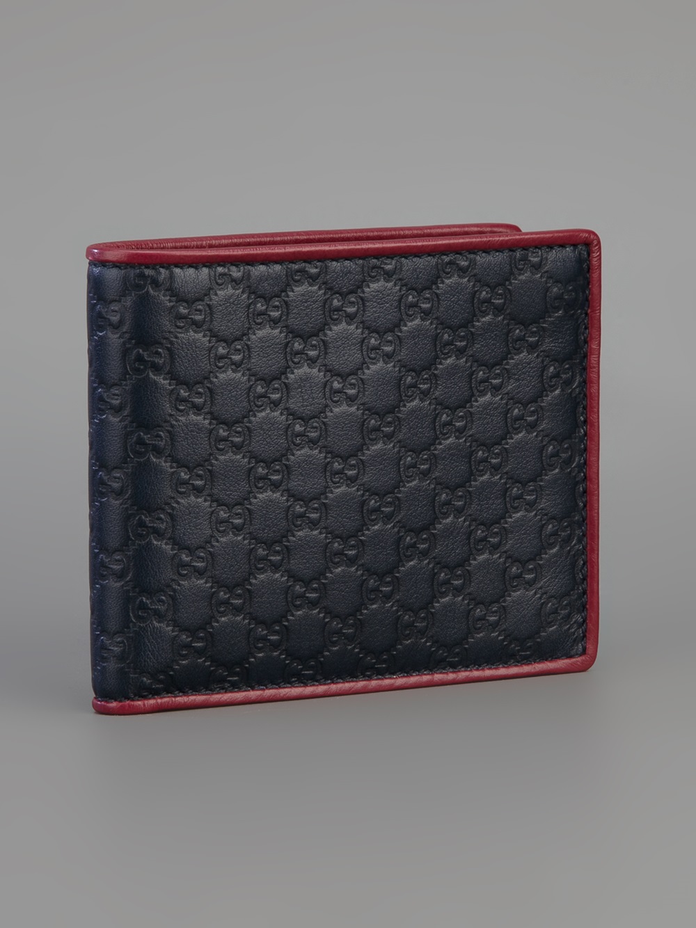 Lyst Gucci Embossed Bifold Wallet in Blue for Men