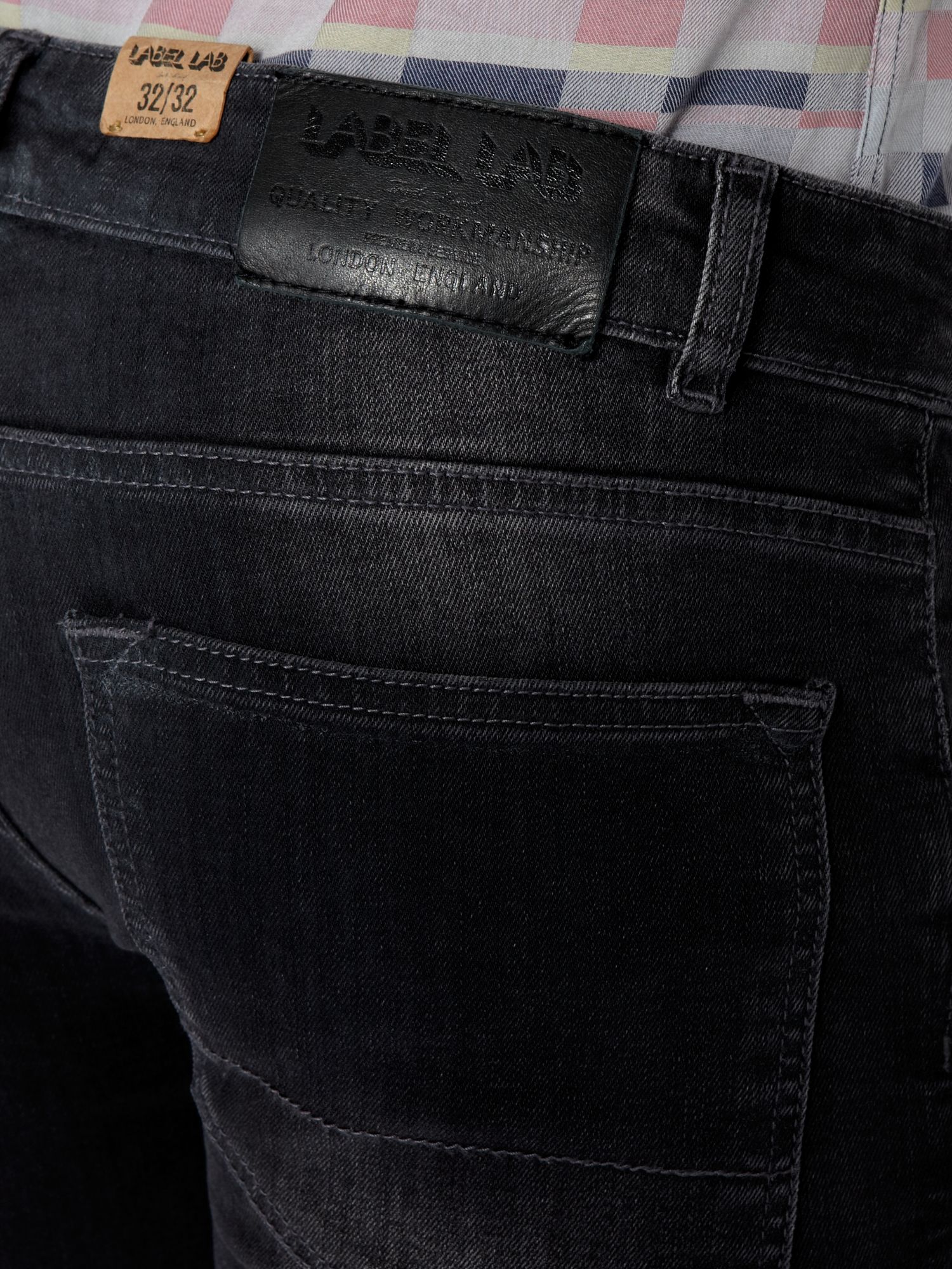 Label lab Lock Skinny Leg Jean in Black for Men Lyst