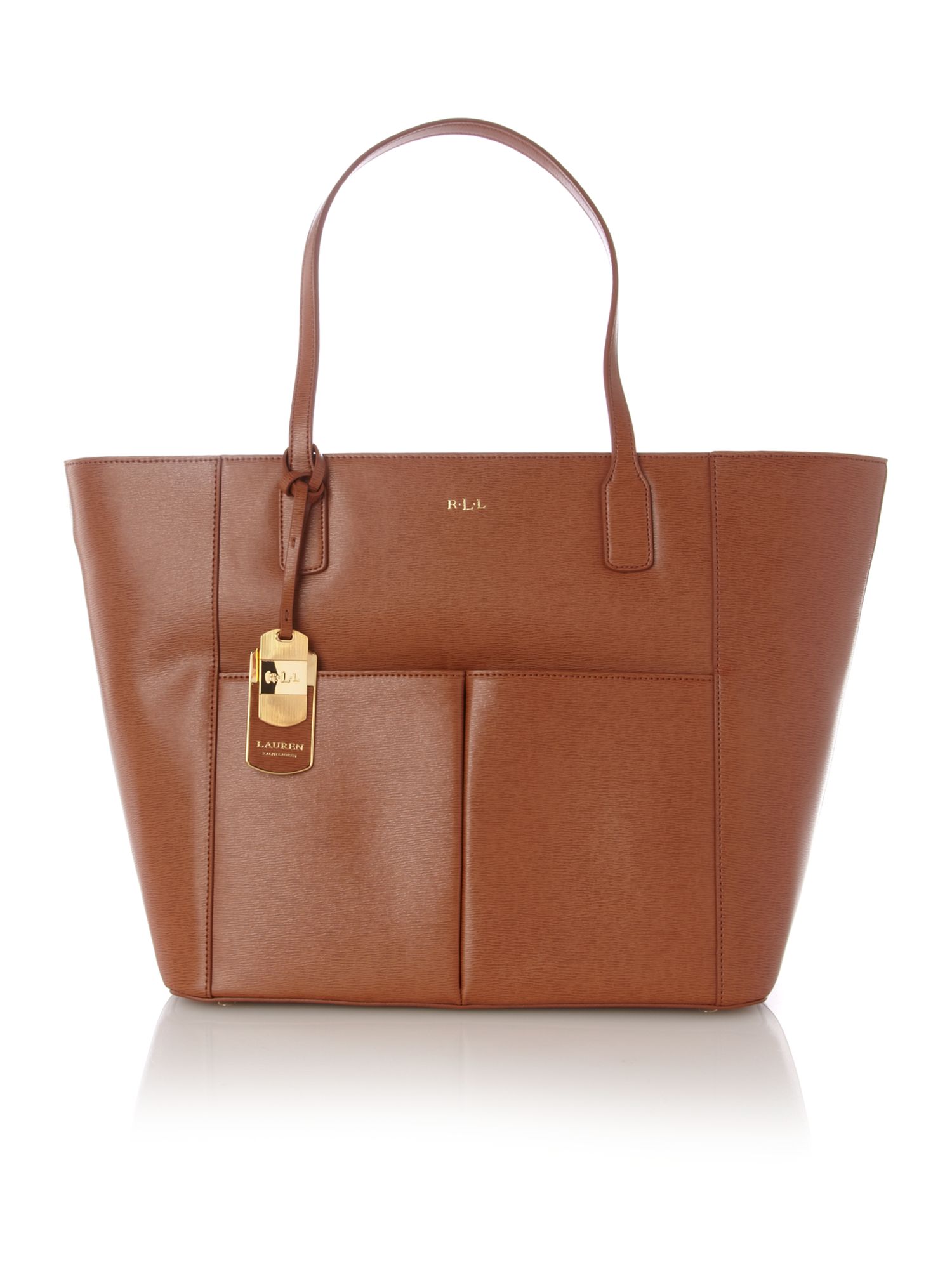 Lauren by ralph lauren Newbury Large Tote Bag in Brown Lyst
