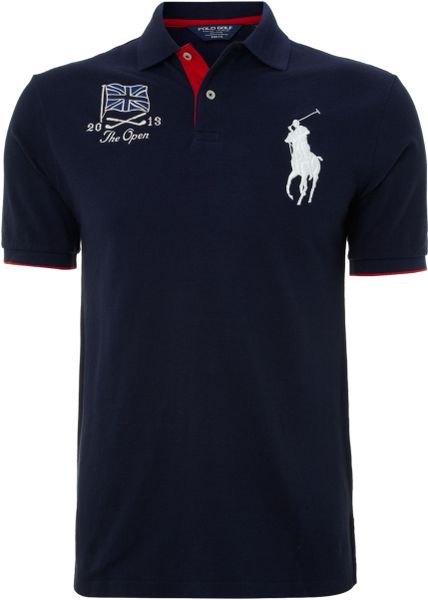 Ralph Lauren Golf Open Flag Polo Shirt in Blue for Men (Navy) | Lyst