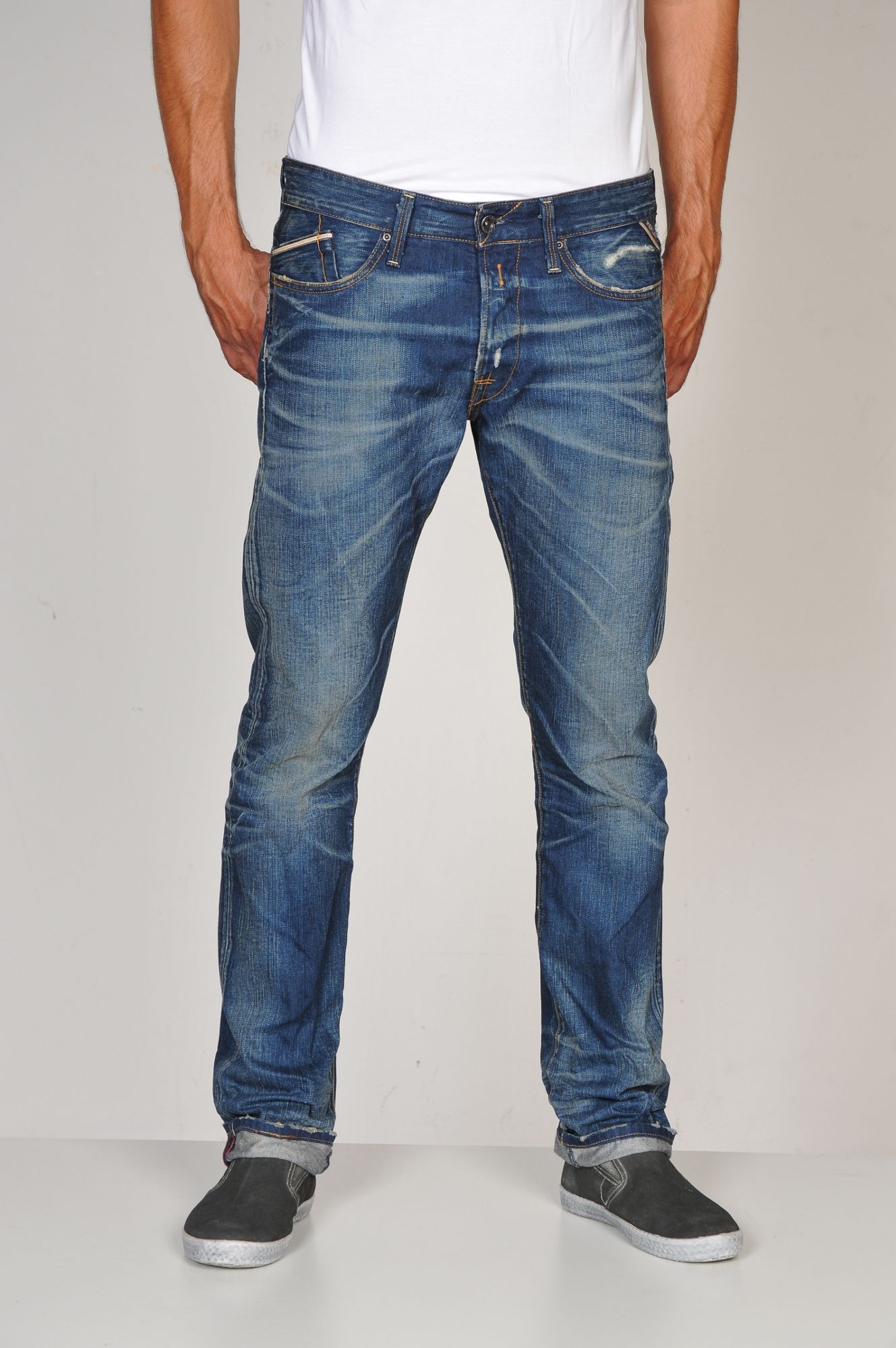 Replay Waitom 512 120 Regular Slim Fit Jeans in Blue for Men (Denim ...