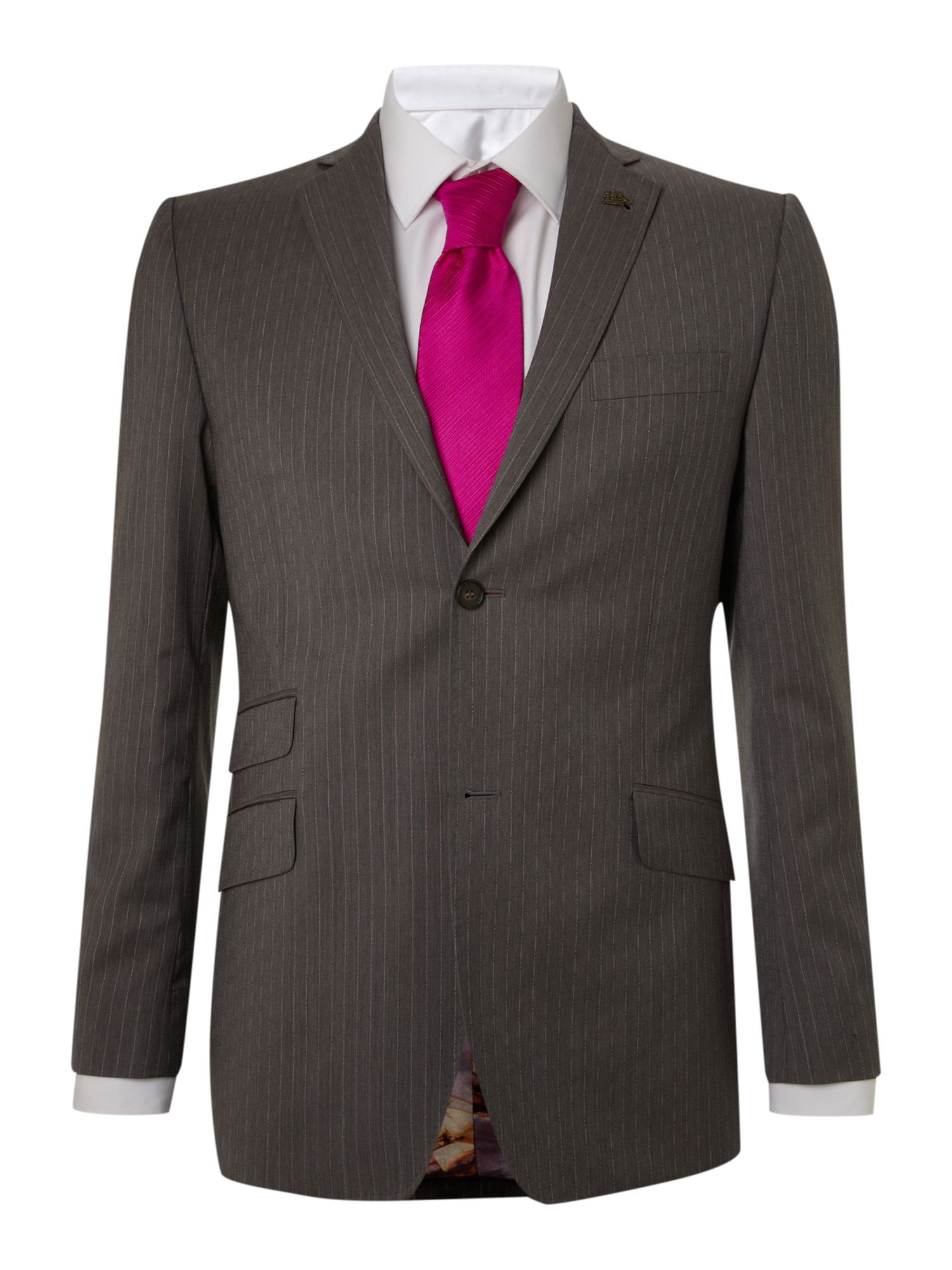Ted baker Sterling Fine Striped Suit Jacket in Brown for Men (Taupe) Lyst