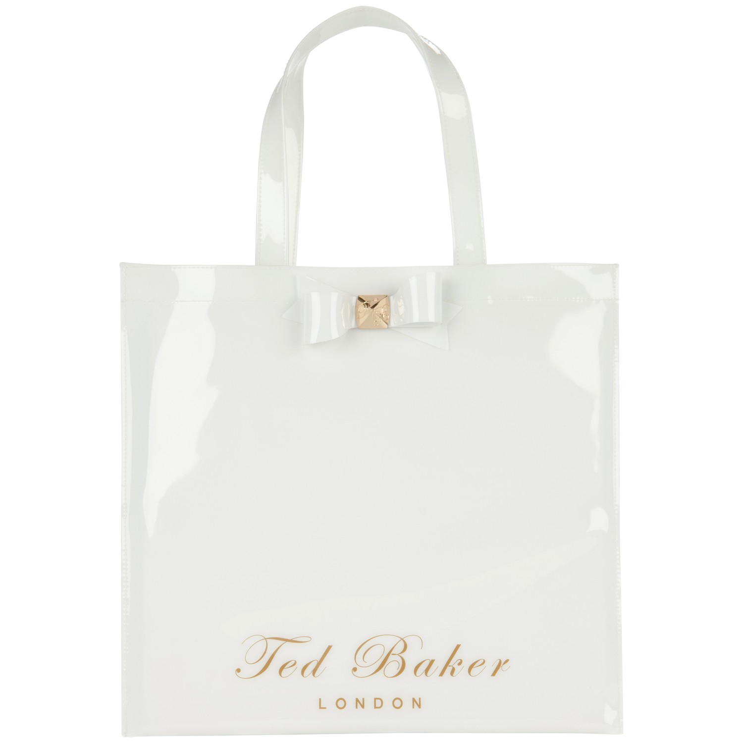 Ted Baker Bigcon Ikon Bow Shopper Bag in White | Lyst