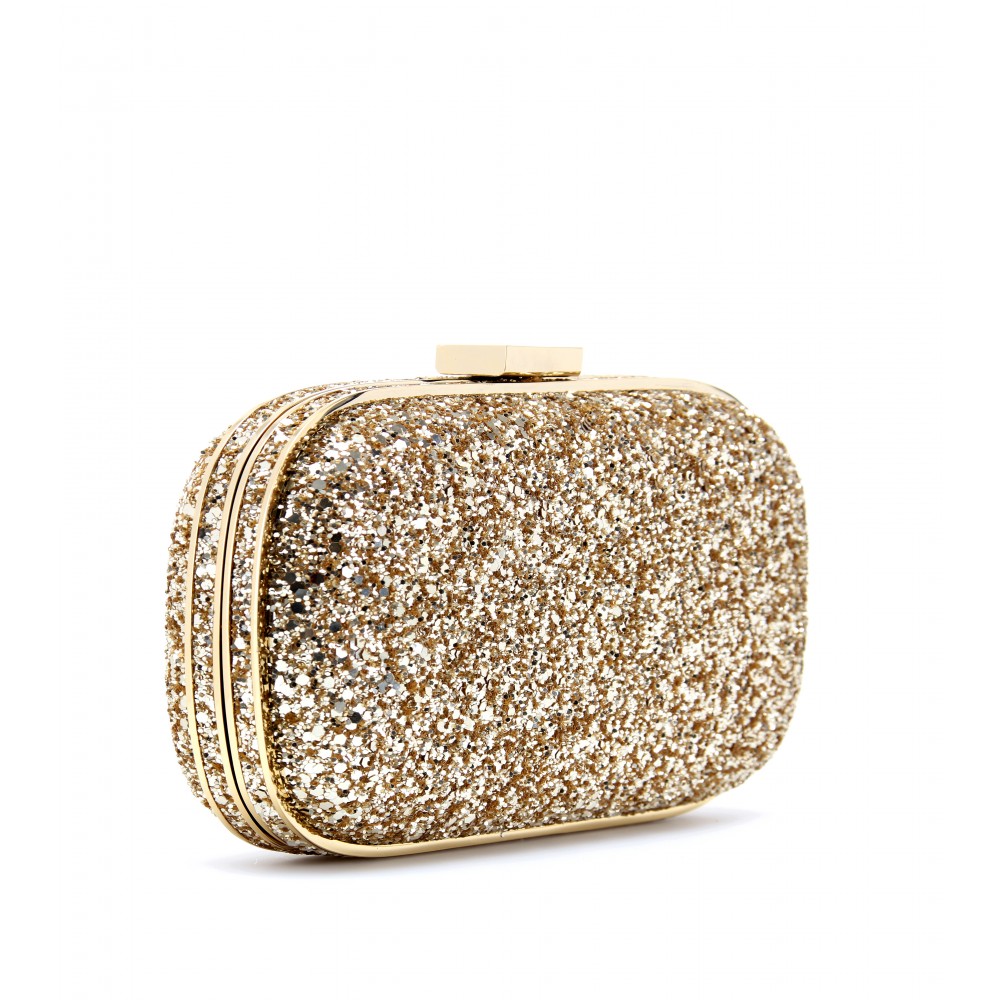 anya hindmarch gold clutch