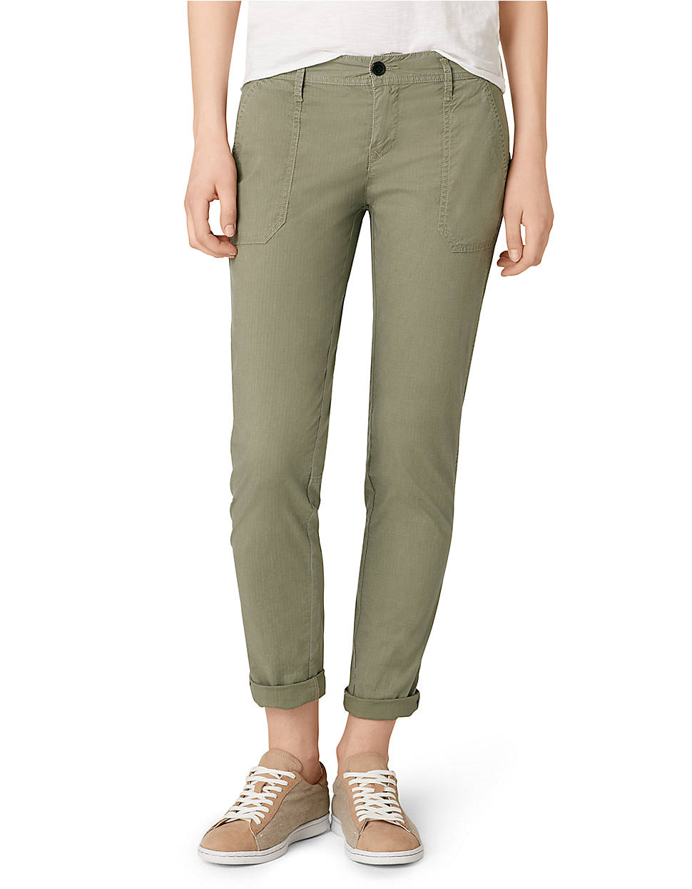 Lyst - Calvin Klein Jeans Boy Ankle Roll Chino in Green