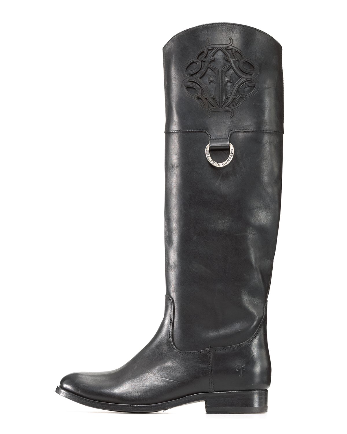 Frye "Melissa" Riding Boots in Black Lyst