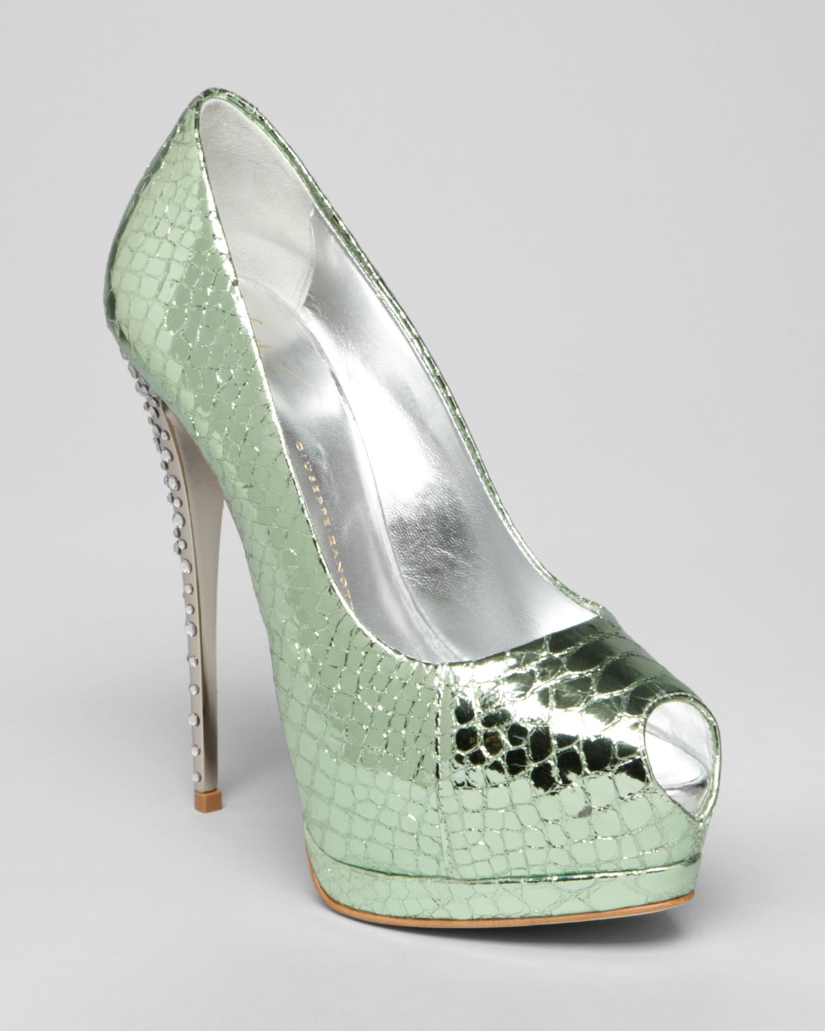 giuseppe zanotti green heels