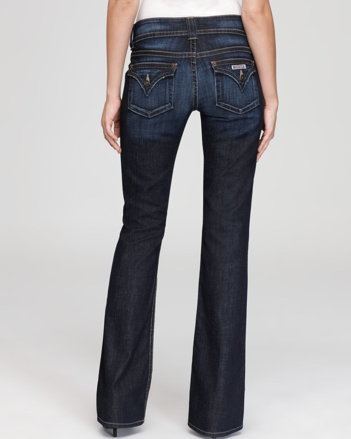 hudson petite signature bootcut jeans