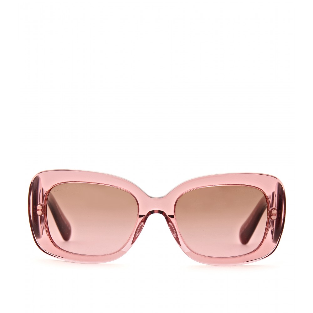 Prada Minimal Baroque Sunglasses in Pink | Lyst