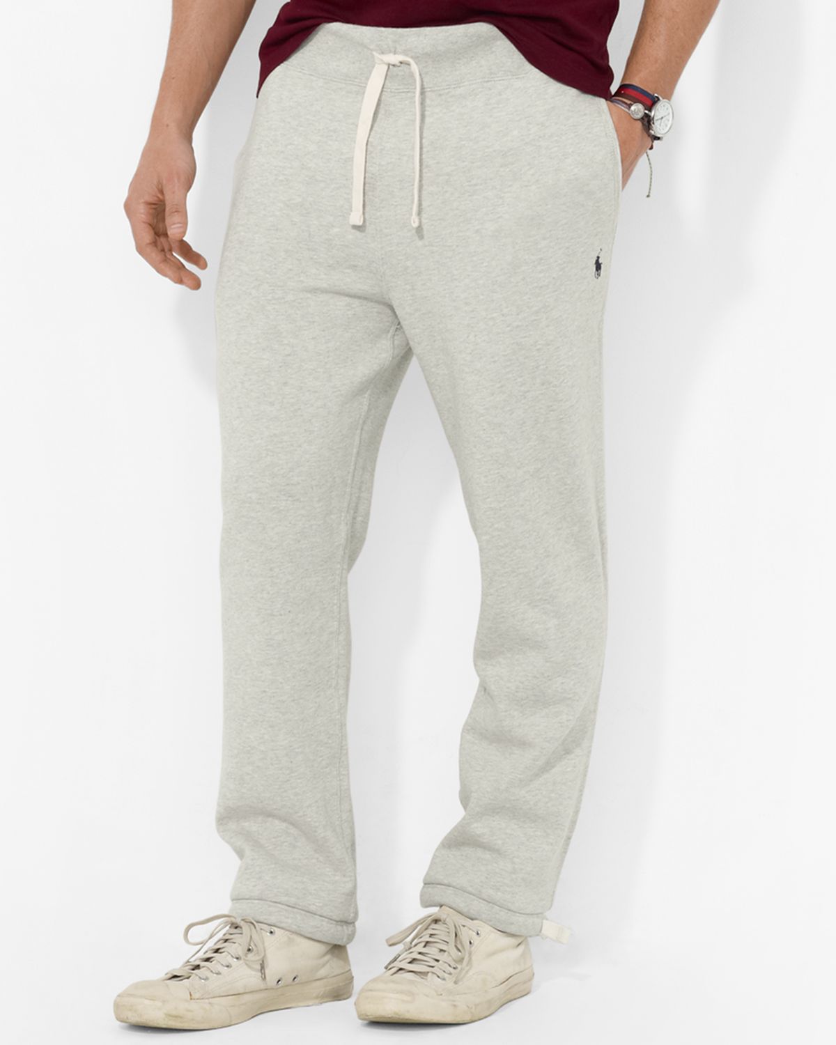 Ralph Lauren Polo Classic Fleece Athletic Pant in Gray for Men - Lyst