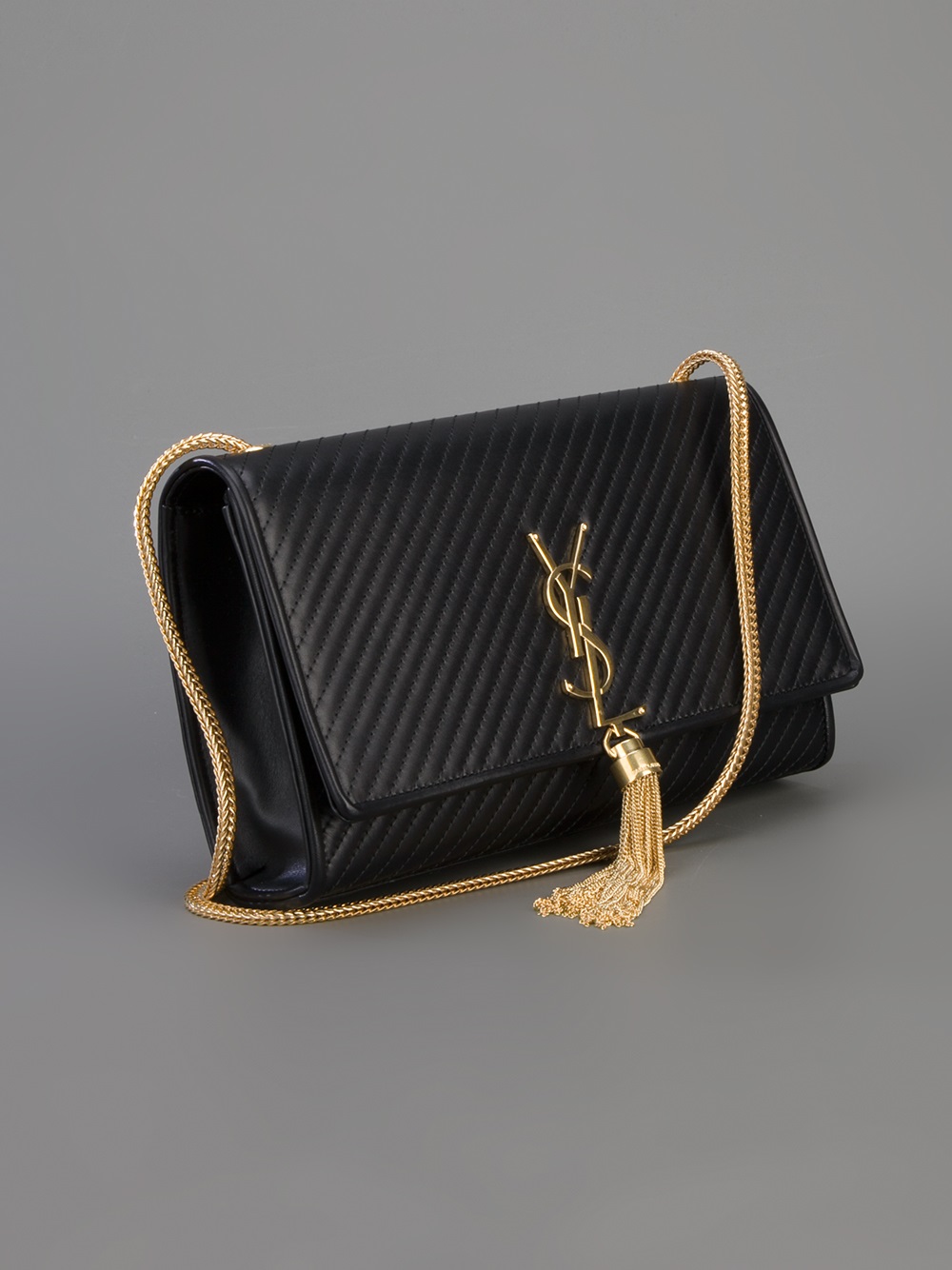 ysl quilted tassel bag