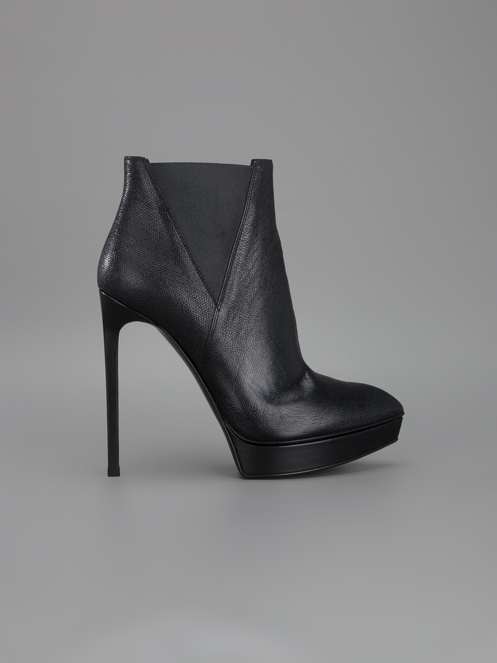 Saint Laurent Janis Ankle Boot in Black 