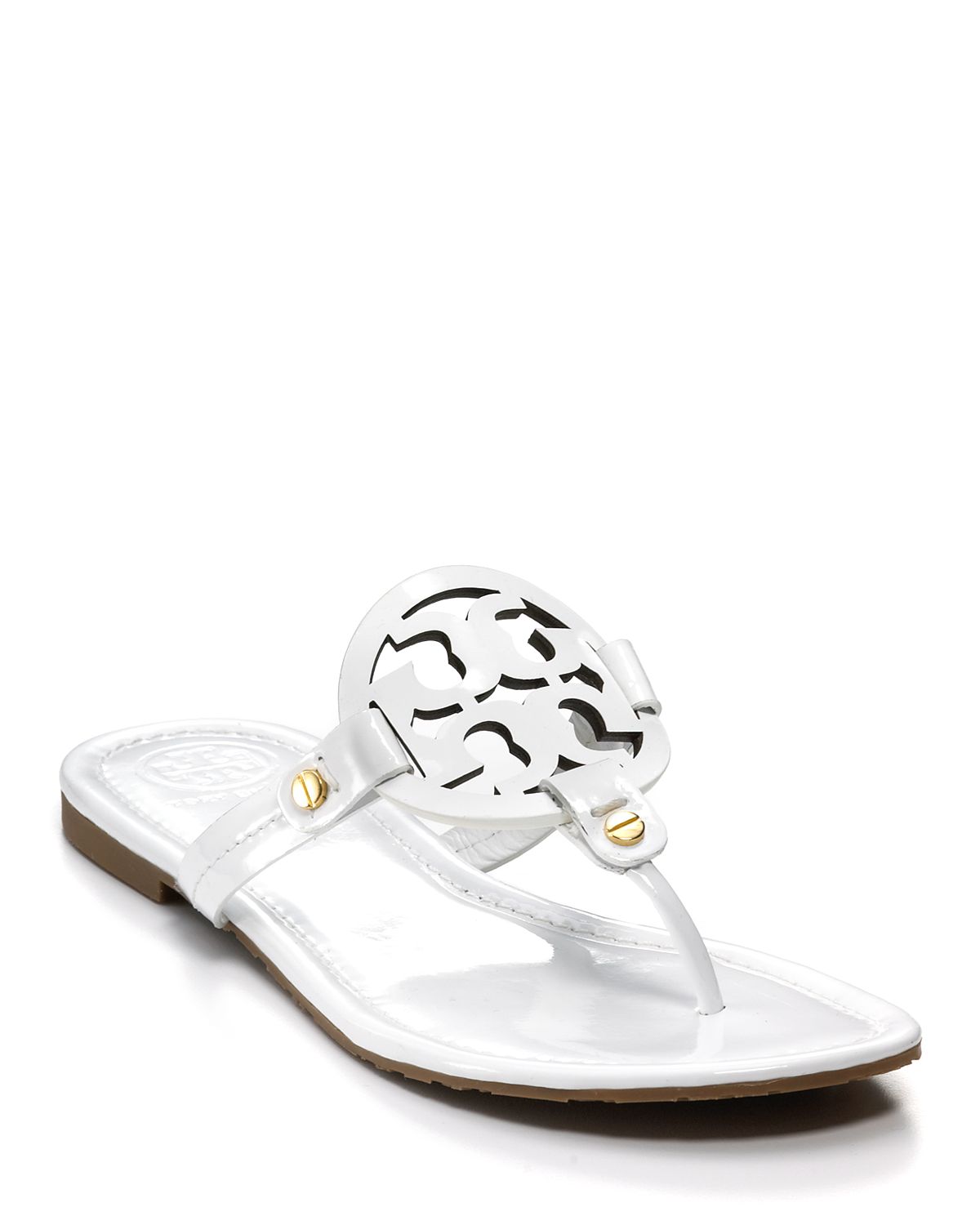 Tory Burch Sandals - Miller Thong in White | Lyst