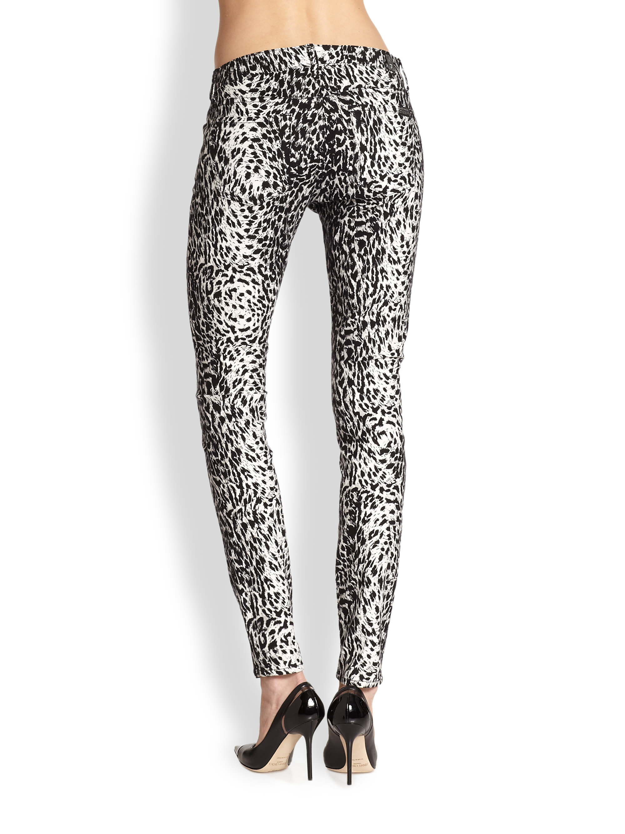 black leopard jeans