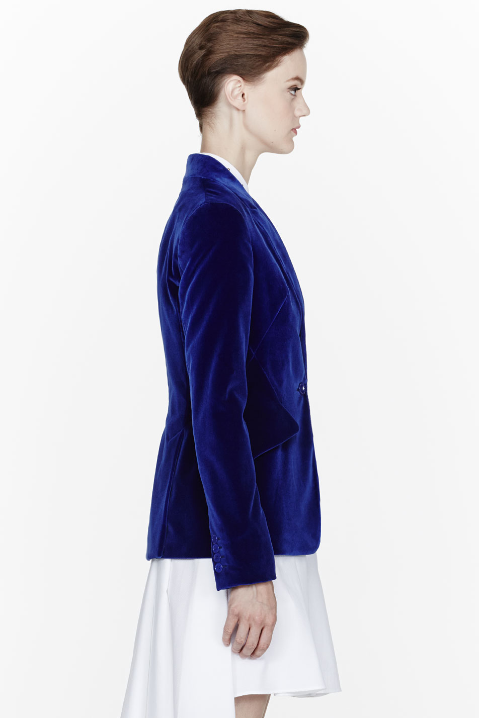 royal blue peplum jacket