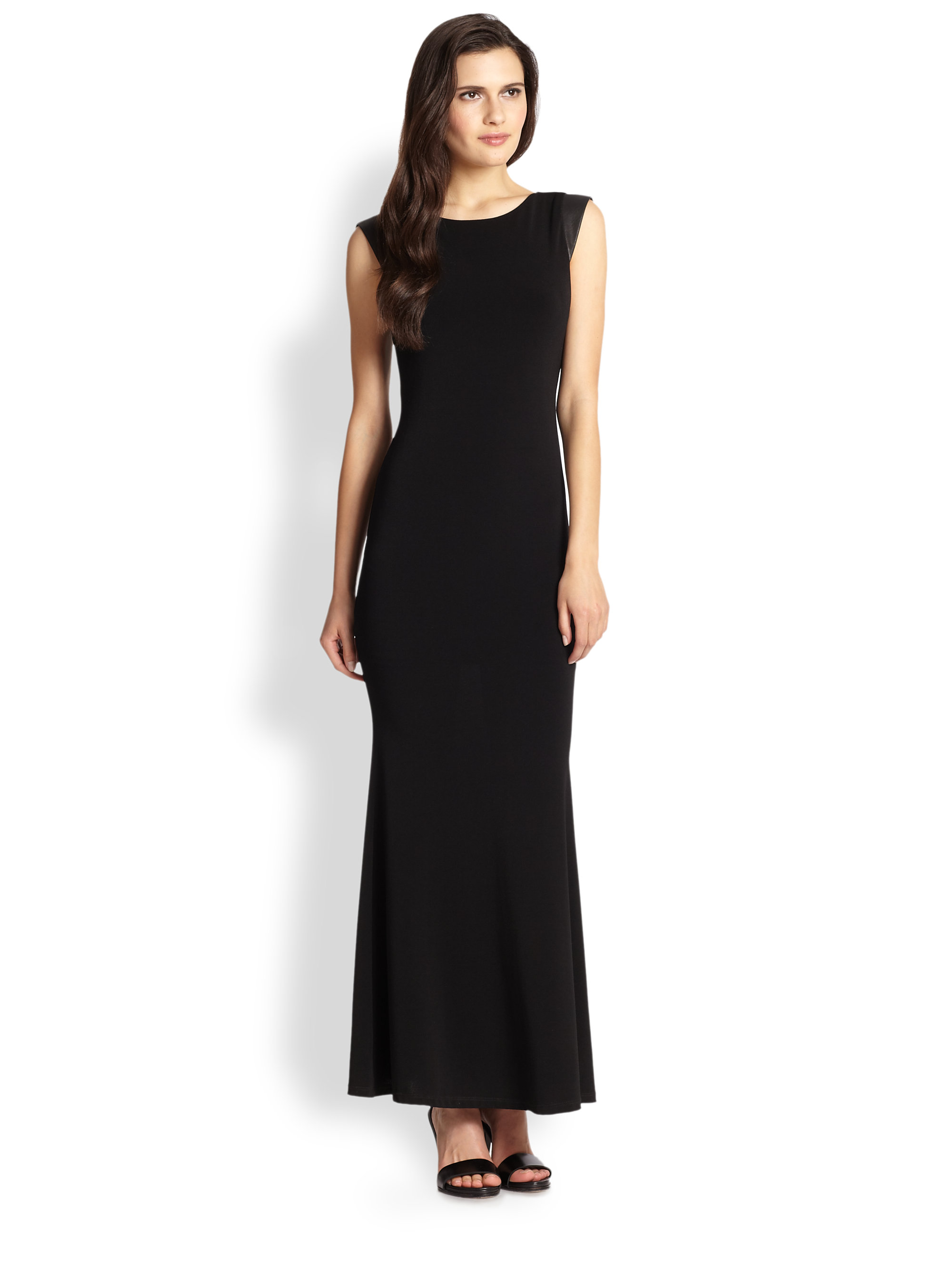 alice and olivia black gown