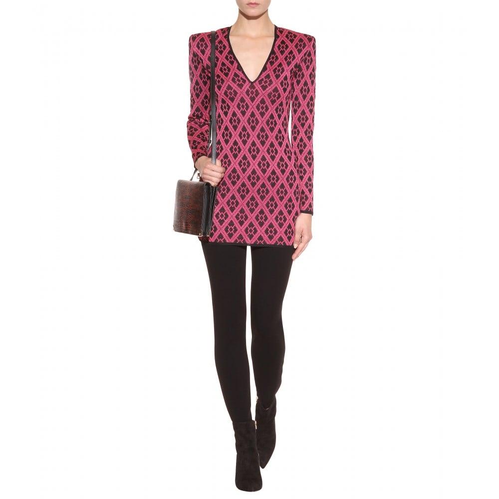 hot pink balmain dress